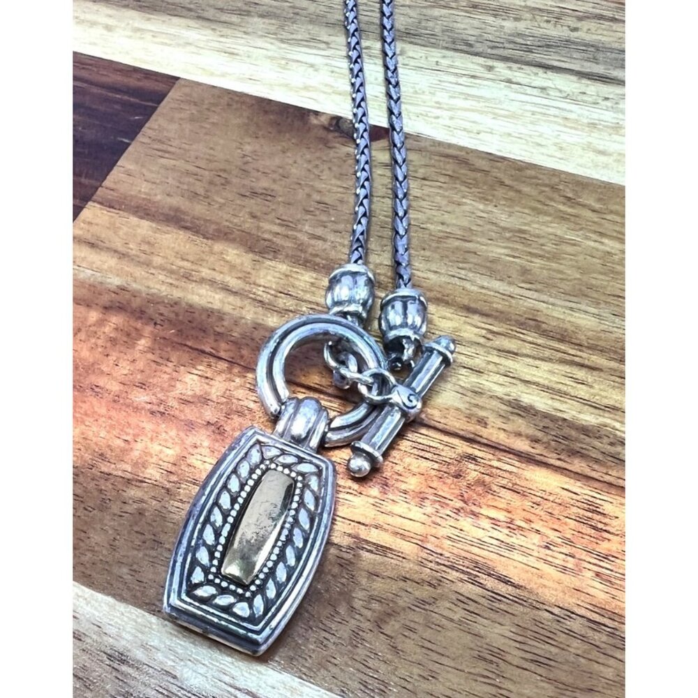 Vintage Brighton toggle necklace with pendant - Picture 4 of 6